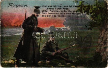 1916 Morgenrot / WWI German military, soldiers (kopott sarkak / worn corners)