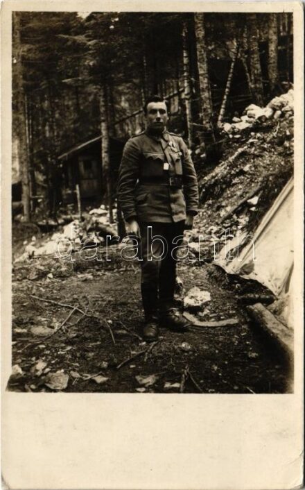 1918 Osztrák-magyar katona / WWI Austro-Hungarian K.u.K. military, soldier. photo (EK)