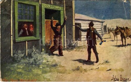 1909 The Town Marshall. 'Troilene' Ranching Series. American folklore (EB)