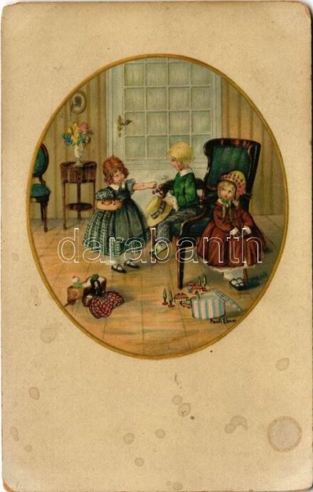 Children art postcard. M. M. Nr. 1228. s: Pauli Ebner (EM)
