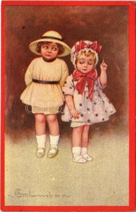 Children art postcard. 582-1. s: Colombo (EK)