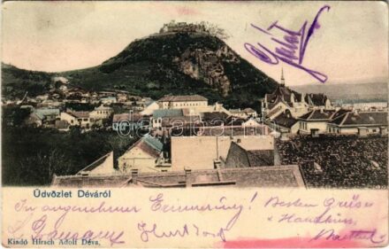 1905 Déva, vár. Hirsch Adolf kiadása / castle (EK)