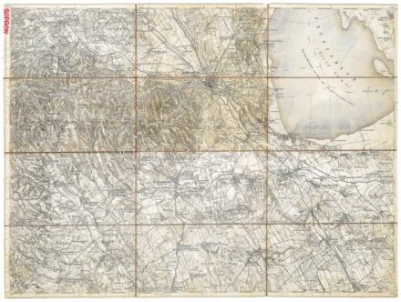 Sopron és környékének katonai térképe, Zone 15 Kol. XV., 1:75 000, vászontérkép, 39×51 cm