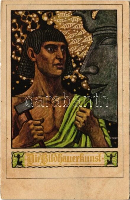 Die Bildhauerkunst. B.K.W.I. 130-1. s: W. List (kis szakadás / small tear)