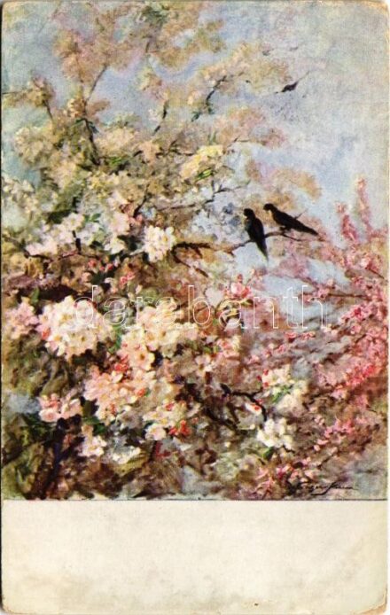 1916 Landscape art postcard. B.K.W.I. 729-9. artist signed (kopott sarkak / worn corners)
