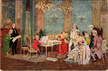 Mozart am Kaiserhof in Oesterreich. Deutsche Meister Nr. 6093. s: D. Mastaglio (EK)