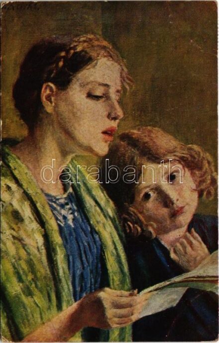 ... und gib uns Frieden. Amen! / Lady art postcard s: Sabine Reicke (EK)