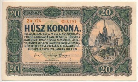 1920. 20K '2a 076 890.181' T:I,I- Adamo K15