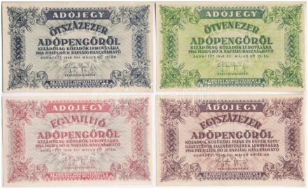 1946. 50.000AP + 100.000AP + 500.000AP + 1.000.000AP T:I,I-
