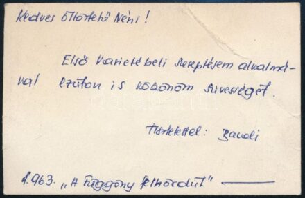 Rónaszéky András színész dedikált fotója 6x9 cm