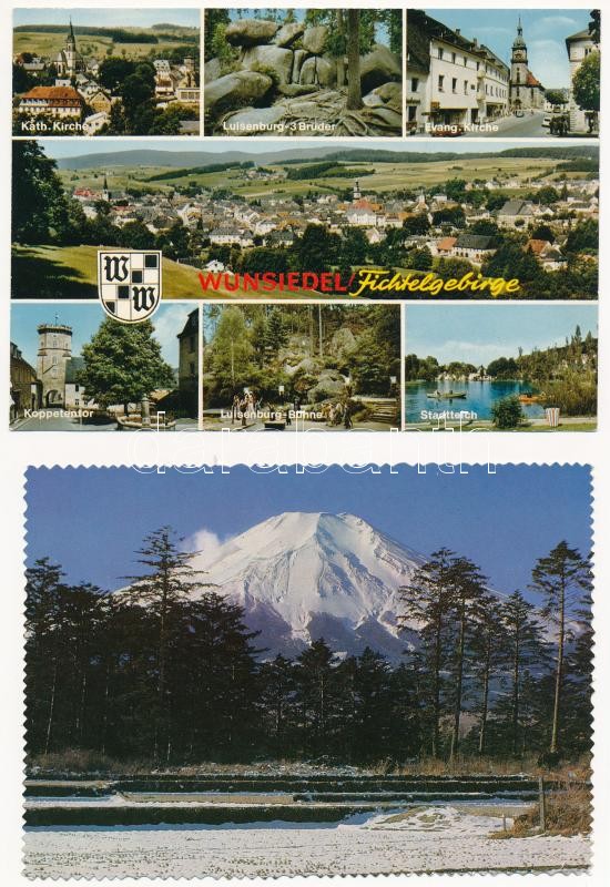 57 db MODERN külföldi képeslap, városok és tájak / 57 modern mostly European town-view postcards and landscapes - Image 2