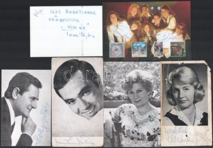 6 db dedikált színész és énekes fotó