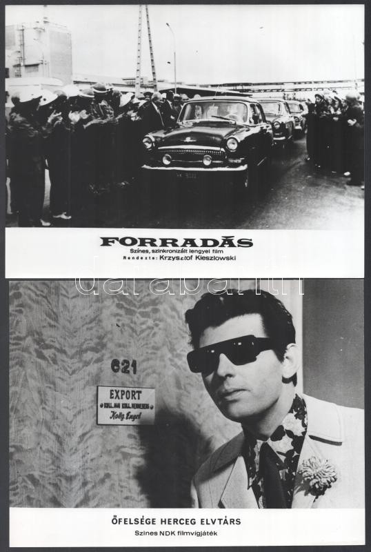 cca 1986 előtt, külföldön gyártott tizenegy film egy-egy jelenete, 11 db vintage produkciós filmfotó, ezüst zselatinos fotópapíron, a használatból eredő kisebb hibákkal, 18x24 cm - Image 4