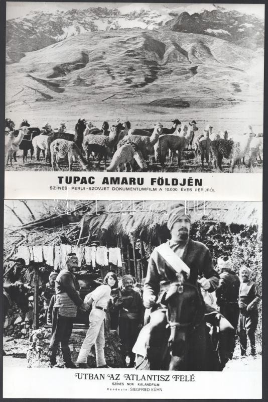 cca 1985 előtt, külföldön gyártott tizenhét film egy-egy jelenete, 17 db vintage produkciós filmfotó, ezüst zselatinos fotópapíron, a használatból eredő kisebb hibákkal, 18x24 cm - Image 2