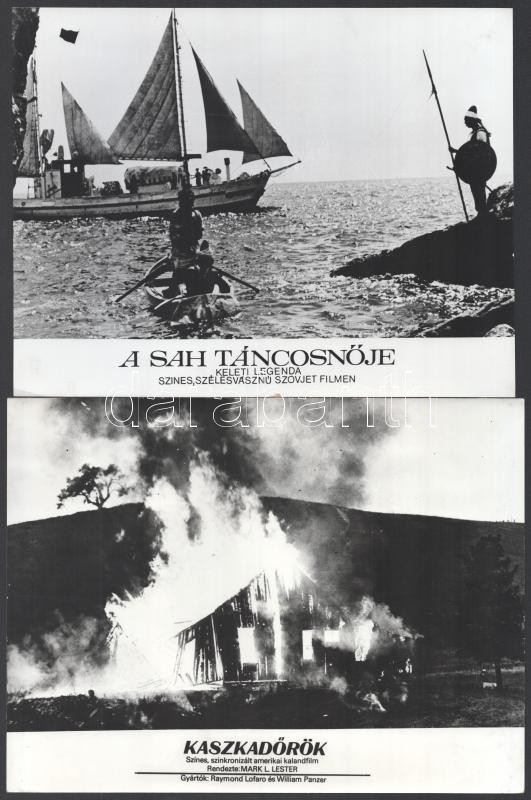 cca 1985 előtt, külföldön gyártott tizenhét film egy-egy jelenete, 17 db vintage produkciós filmfotó, ezüst zselatinos fotópapíron, a használatból eredő kisebb hibákkal, 18x24 cm - Image 3