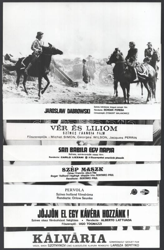 cca 1985 előtt, külföldön gyártott tizenhét film egy-egy jelenete, 17 db vintage produkciós filmfotó, ezüst zselatinos fotópapíron, a használatból eredő kisebb hibákkal, 18x24 cm - Image 4