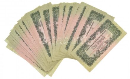 1944. 10P (48x) 'A Vöröshadsereg Parancsnoksága' sorszámkövetők két részletben T:I-II néhányon kis folt Adamo P44