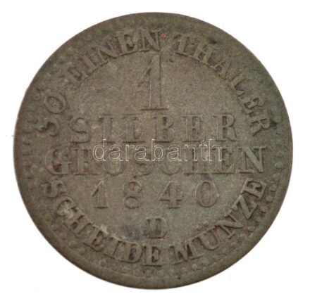 Német Államok / Poroszország 1840D 1gr Ag 'III. Frigyes Vilmos' T:3 German States / Prussia 1840D 1 Groschen Ag 'Friedrich Wilhelm III' C:F Krause KM# 410