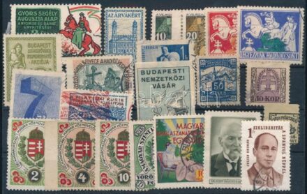 1920-1960 23 db levélzáró 1 db stecklapon