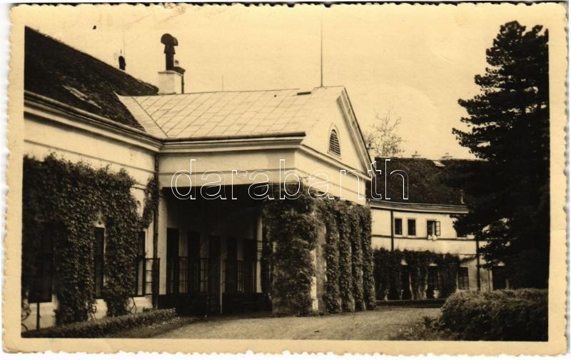 Büdszentmihály, Gróf Dessewffy kastély. Daróczy Imre fényképész, photo