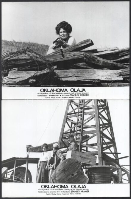 1973 ,,Oklahoma olaja' című amerikai film jelenetei és szereplői, 13 db vintage produkciós filmfotó (a használatból eredő kisebb hibákkal), ezüst zselatinos fotópapíron, 18x24 cm