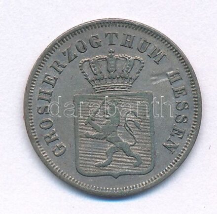 Német Államok / Hessen-Darmstadt 1845. 6kr Ag 'II. Lajos' T:2 German States / Hesse-Darmstad 1845. 6 Kreuzer Ag 'Ludwig II' C:XF Krause KM# 318