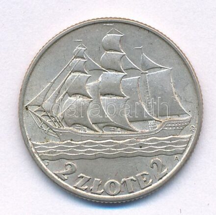 Lengyelország 1936. 2Zl Ag '15 éves a Gdynia kikötő' T:2 Poland 1936. 2 Zlotych Ag '15th Anniversary of Gdynia Seaport' C:XF Krause Y#30