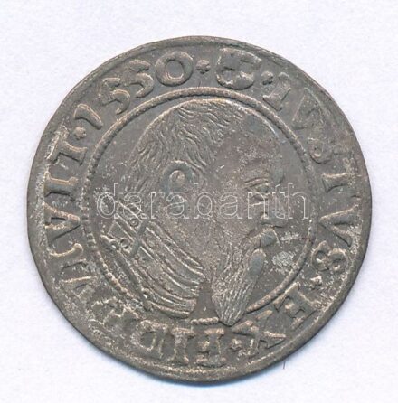 Német Államok / Porosz Hercegség 1550. 1gr Ag 'Brandenburgi Albert' T:1-,2 patina / German States / Duchy of Prussia 1550. 1 Groschen Ag 'Albrecht von Bandenburg' C:AU,XF patina Krause MB# 3