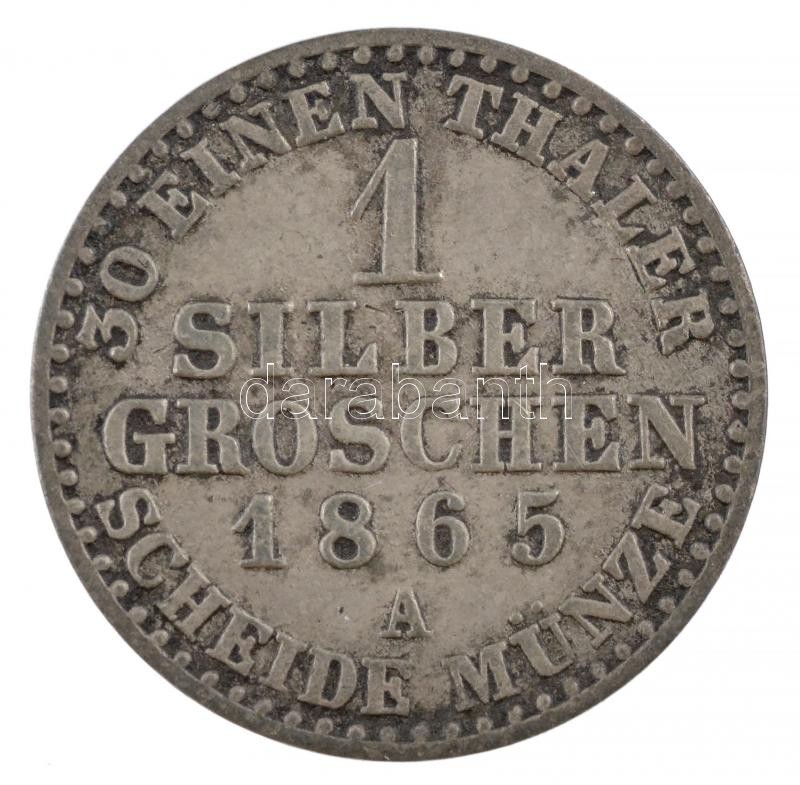 Német Államok / Poroszország 1865A 1gr Ag 'I. Vilmos' T:2- patina German States / Prussia 1865A 1 Groschen Ag 'Wilhelm I' C:VF patina Krause KM#485