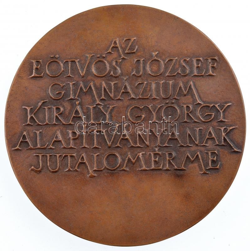 Lapis András (1942-) 1985. 'Bátor szellem, igaz szív - Király György' kétoldalas Br emlékérem tokban (90mm) T:1- - Image 2