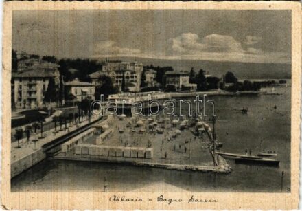 1947 Abbazia, Opatija; Bagno Savoia / beach (fl)