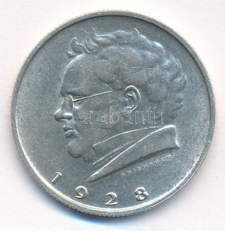 Ausztria 1928. 2Sch Ag '100 éve halt meg Schubert' T:2 Austria 1928. 2 Schilling Ag 'Centennial of the Death of Schubert' C:XF Krause KM#2843