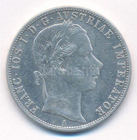Ausztria 1860A 1Fl Ag 'Ferenc József' T:2-,3 Austria 1860A 1 Florin Ag 'Franz Joseph' C:VF,F Krause KM#2219