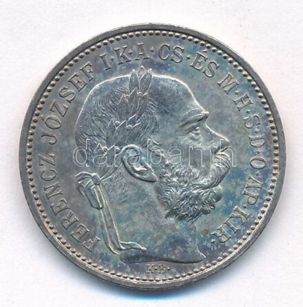 1893KB 1K Ag 'Ferenc József' T:1- patina, ph Adamo K5