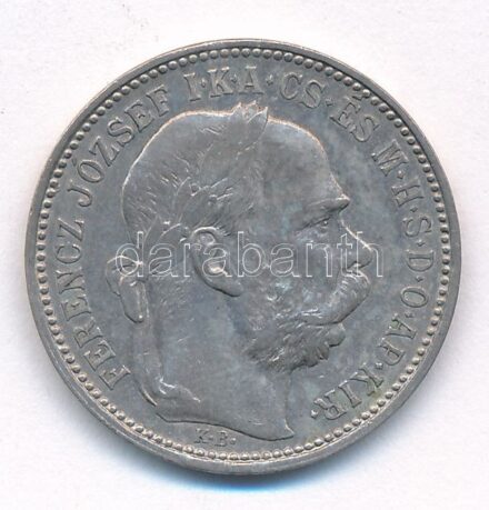 1894KB 1K Ag 'Ferenc József' T:2 patina, kis ph Adamo K5