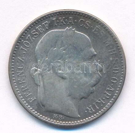 1895KB 1K Ag 'Ferenc József' T:3 patina Adamo K5