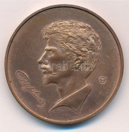 Lapis András (1942-) 1984. 'Petőfi Sándor / 40 éve szabad Kiskőrös 1944-1984 október 31' kétoldalas bronz emlékérem (42,5mm) T:1- patina