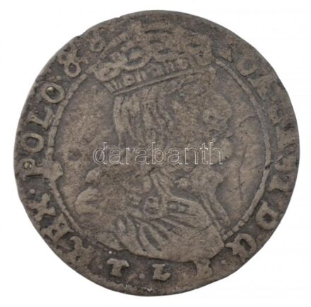 Lengyelország 1666. 6Gr Ag 'II.János Kázmér'(3,01g) T:2- patina Poland 1666. 6 Groszy Ag 'John II Casimir Vasa' (3,01g) C:VF patina