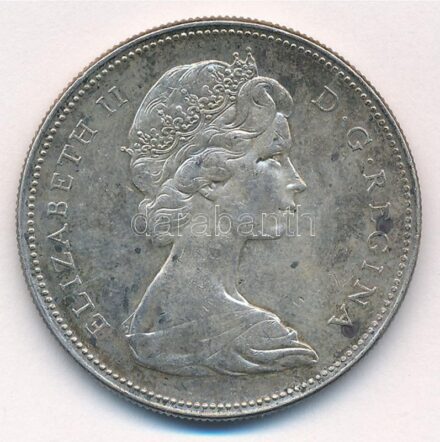 Kanada 1966. 1$ Ag 'II. Erzsébet' T:2 patina Canada 1966. 1 Dollar Ag 'Elizabeth II' C:XF patina Krause KM#64.1