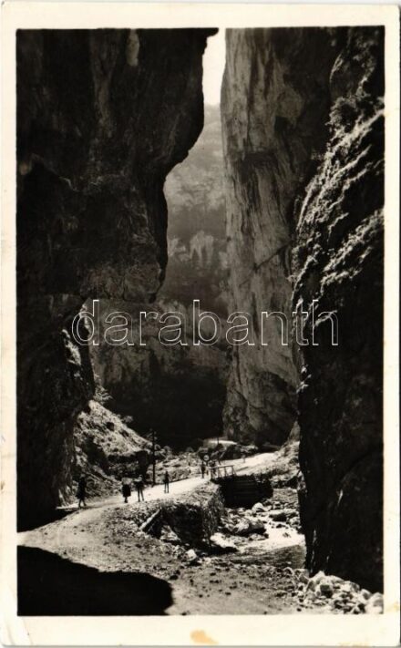 1944 Gyilkos-tó, Ghilcos, Lacul Rosu; Békás-szoros 'pokol torka' / Cheile Bicazului / gorge (EK)