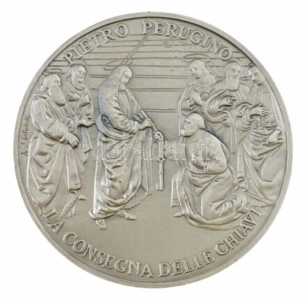 Vatikán 2004. 'Szent Péter Bazilika - Vatikáni Múzeum' kétoldalas jelzett Ag emlékérem tanúsítvánnyal, dísztokban (24g/0.925/40mm) T:1