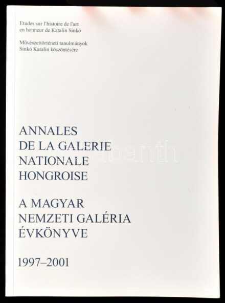 Annales de la Galerie Nationale Hongroise. A Magyar Nemzeti Galéria évkönyve. 1997-2001. Szerk:: Király Erzsébet. Művészettörténeti tanulmányok Sinkó Katalin tiszteletére. Bp., 2002.,Magyar Nemzeti Galéria. Gazdag fekete-fehér