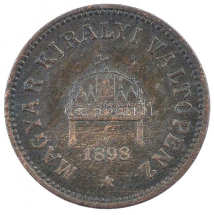 1898. 2f bronz T:2 Adamo K2