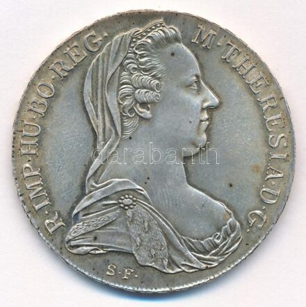 Ausztria 1780SF Tallér Ag 'Mária Terézia' utánveret T:1- patina Austria 1780SF Thaler Ag 'Maria Theresia' restrike C:AU patina Krause KM#T1