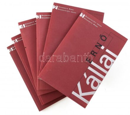 Kállai Ernő összegyűjtött írások 1-4., 6., 8. kötetek./ Ernő Kállai Gesammelte Werke 1-4., 6., 8. Bände. 1. köt.: Magyar nyelvű cikkek, tanulmányok 1912-1925. 2. köt.: Schriften in deutscher Sprache 1920-1925. 3. köt.: Magyar