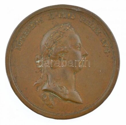 1773. 'II. József erdélyi látogatása' kétoldalas Br emlékérem. 'IOSEPHVS II. PIVS. FELIX. AVG. / FELICITAS DACIAE - PROFECTIO AVG. MDCCLXXIII' Szign.: Johann Martin Krafft (50mm) T:3 patina, ph, karc Hungary 1773. 'The Visit of Joseph II to