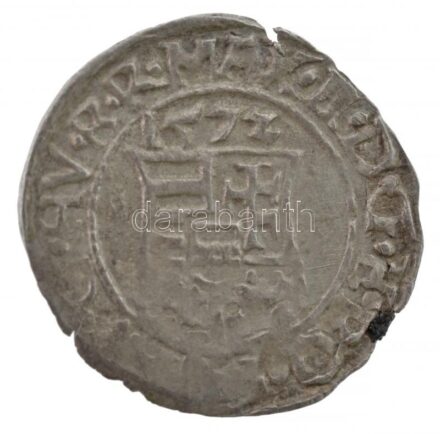 1572K-B Denár Ag 'Miksa' (0,40g) T:2,2- patina Huszár: 992.,Unger II.: 766.a