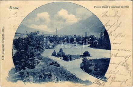 1899 (Vorläufer) Trento, Trient (Südtirol); Piazza Dante e Giardini pubblici / square, park (EK)