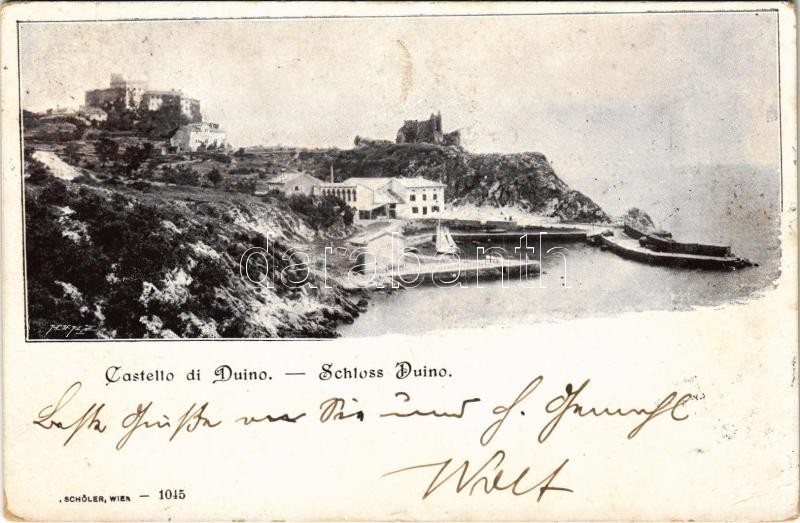 1902 Duino, Devin, Tybein (Trieste); Schloss Duino / Castello di Duino / castle (EK)
