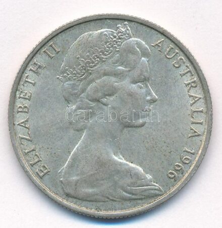 Ausztrália 1966. 50c Ag 'II. Erzsébet' T:2 patina Australia 1966. 50 Cents Ag 'Elizabeth II' C:XF patina Krause KM#67